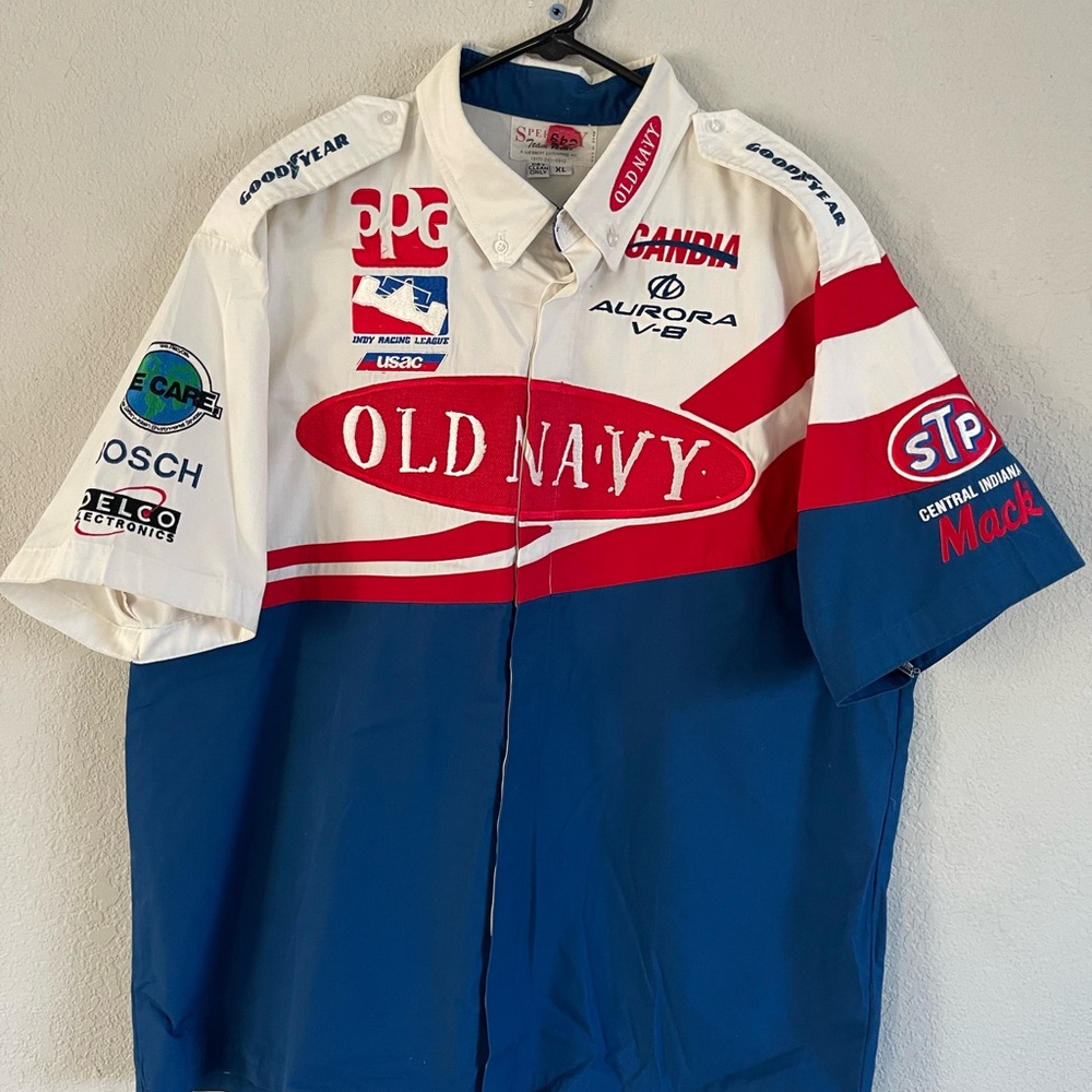 Indy Car Vintage Racing Pit Crew Shirt